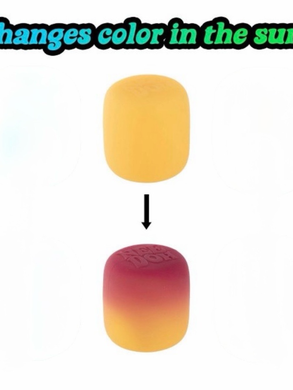 NeeDoh Mello Mallo Color-Changing Marshmallow -yellow -Schylling Brand - Picture 3 of 3